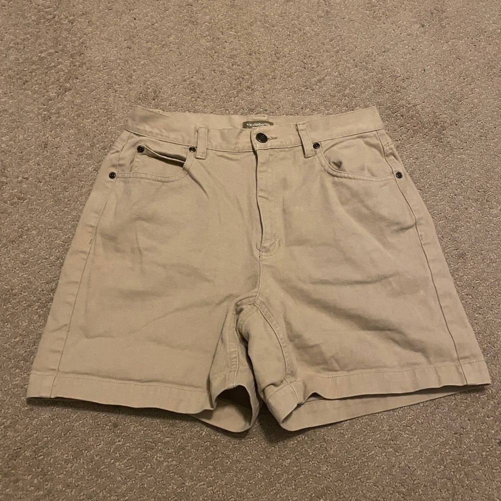 VINTAGE Liz Claiborne Khaki Shorts Size 8